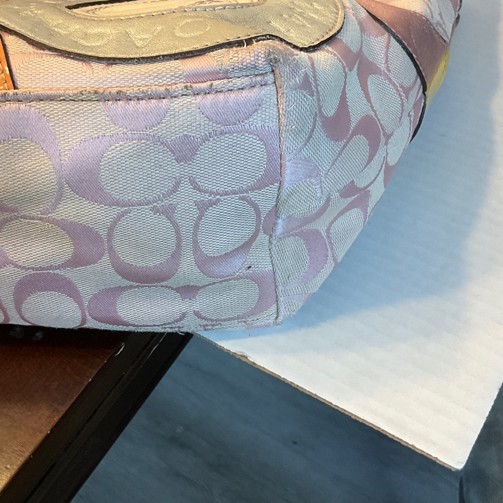 Coach Multicolor Circle Patchwork Tote in Pink an… - image 4